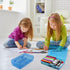 Pencil Box, Clear Pencil Case, Large Capacity Plastic Hard Pencils Case Crayon Box with Snap-Tight Lid Stackable