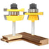 Shaker Rail and Stile Router Bits,2PCS Router Bit Set 1/4 Inch Shank,Combination