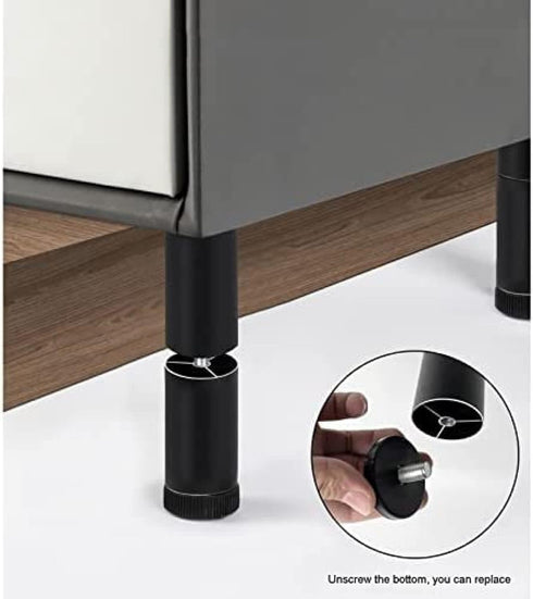 LXVPKH Table,M6 Aluminum Alloy Adjustable Furniture Leg Pieces,Round Wardrobe Leg,Replacement Furniture Feet,Metal
