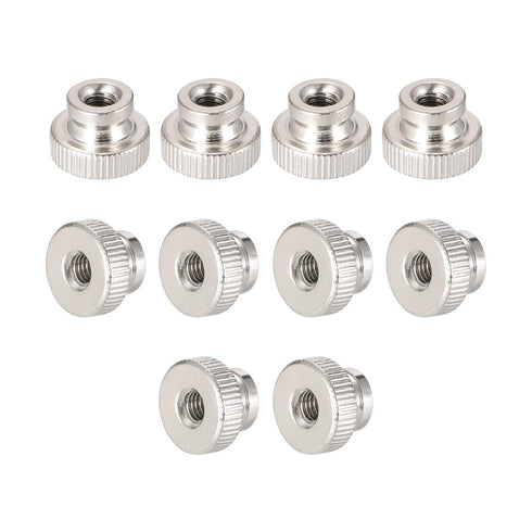 uxcell Knurled Thumb Nuts, 10Pcs M4x0.7mm Iron Round Knobs Fasteners for 3D Printer Parts