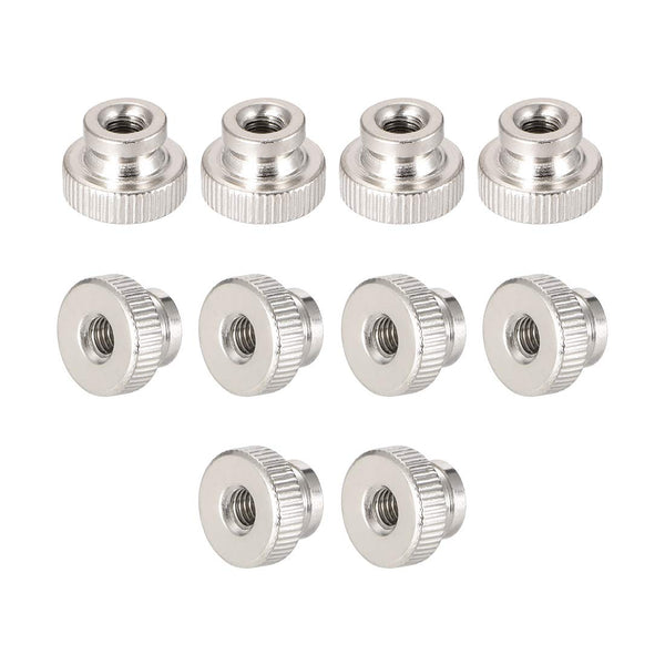 uxcell Knurled Thumb Nuts, 10Pcs M4x0.7mm Iron Round Knobs Fasteners for 3D Printer Parts