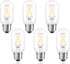T45/T14 E26 Light Bulbs 25 Watt Equivalent, Dimmable, Clear Natural White 4000K,