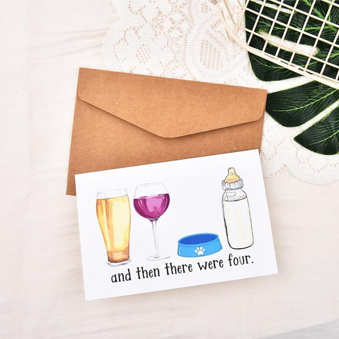 Tofwaol Baby Shower Card Funny Pregnancy Announcement Gifts for Friends Family Cute New Baby Card for New Mom Dad