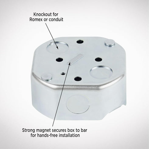 0110000 3 Lock,Silver(Pack 1) Westinghouse Saf-T-Brace for Ceiling Fans, Teeth, Twist