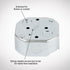 0110000 3 Lock,Silver(Pack 1) Westinghouse Saf-T-Brace for Ceiling Fans, Teeth, Twist