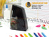 Bostitch Office Battery Pencil Sharpener, Hinged Tray, Colored Pencil Compatible, Blue (BPS2-BLUE) and Black (BPS2-BLK)
