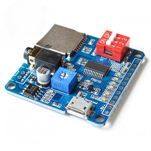 Smartmiao SZ 10pcs MP3 DY-SV5W Voice Playback Player Music Voice IO Trigger UART Serial Control Sound
