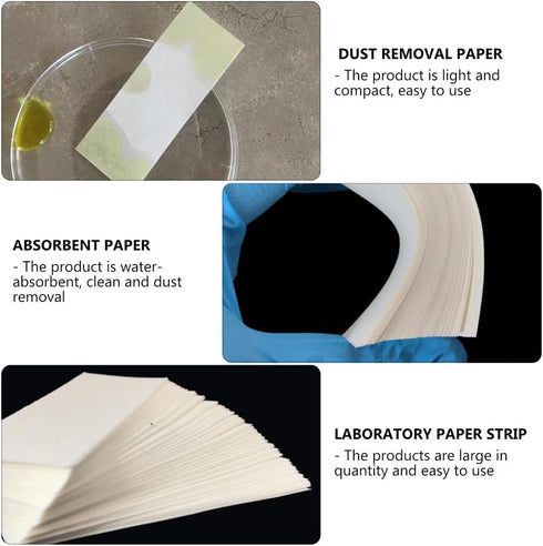 600pcs Chromatography Paper Strip Filter Paper for Pigment Separation, Science Experiment, Chemistry Classroom