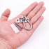 10 Pcs Stainless Steel 1.8 inch Pad Eye Plate U Hooks + 10 Pcs Snap Hook, Marine Hardware with Screws