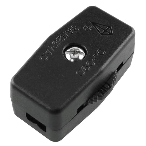Inline Rotary Cord Switch Replacement Gear Rotary Switch Direct Plug-in Light Wire Switch for Lamp Cord