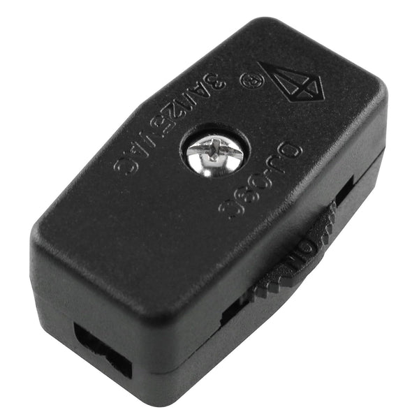 Inline Rotary Cord Switch Replacement Gear Rotary Switch Direct Plug-in Light Wire Switch for Lamp Cord