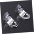 10 Closet Balacoo Stainless Steel Corner Shelf Support Brackets with Screws Heavy Duty Cabinet Fixing Clips