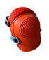 15-431 Ultraflex Non-Skid Premium Protective Gear, Flexible Design Plastic Kneepad, Orange