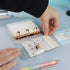 Mini Size Clear 3-Ring Binder Cover, Refillable PVC Notebook Binder with Snap Button Closure for 3-Holes Filler Paper