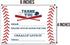 TENTADO 20 Count 4X6 inch. Baseball Thank You Cards, Baseball Thank You Cards with Envelopes, Kids Fill in the Blank
