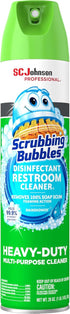 SC Johnson Scrubbing Bubbles Disinfectant Restroom Cleaner Ii, Rain Shower Scent, 25 Oz Aerosol