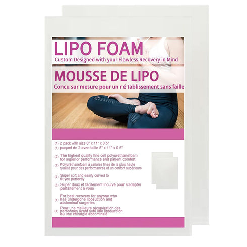 4Pack 8"X11" Lipo Foam Board Liposuction Surgery waist-supports Foam Sheet for Recovery BBL Supplies Lipo Foam Pads