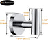 SUS304 Closet 6 Packs Nolimas Towel Coat Hook Polished Chrome Stainless Steel Bathroom Clothes Cabinet Sponges Robe
