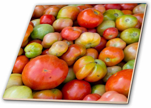 3dRose Belize, Toledo, Punta Gorda. Fresh Produce Market. Detail of Tomatoes. 12