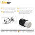 STARELO 2PCS Locking Connector for Generator NEMA L14-30C Extension Cord End Female Connector 30A 125/250V 3 Pole 4 Wire Grounding Electrical Replacement Connector Industrial Grade ETL Listed.