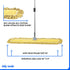 Commercial Dust Mop, 36 x 5 in. Reusable Mop Head, Extendable Handle for Floor Cleaning Supplies