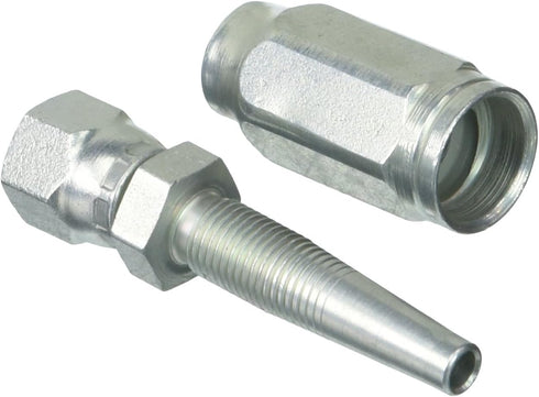 Field Attachable Type T for G1 Hose, Gates (G27170-0404), 1/4" ID, 1 Wire, Female JIC 37 Flare Swivel