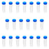 Othmro 50ml Conical Centrifuge Test Tubes, 50pcs with Random Color Screw Caps for Lab Use
