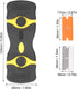 2 in 1 Scraper Tool, Ergonomic Handle ABS Metal Plastic Blades Razor Scrapers 2Pcs for Boat (Black+Yellow)