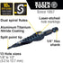 Klein Tools QRST01 Step Drill Bit, Quick Release, 1/8 to 1/2-Inch, Hex Shank for Steel, Wood, Plastic