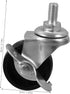 4pcs PRETYZOOM Furniture Caster Wheels Replacement Wheels Side Brakes for Rolling Cart