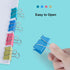Medium Binder Clips - 1.25 Inch Length - Colorful - Pack of 40 for Office