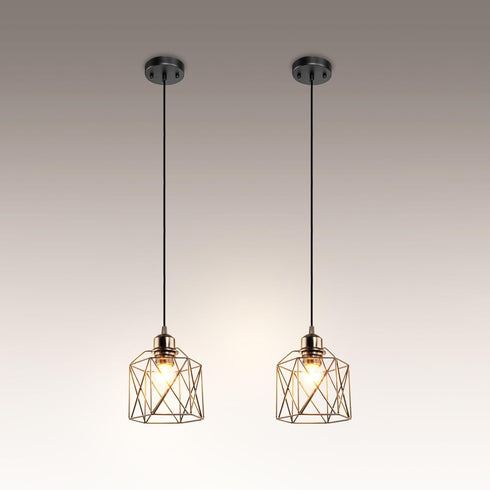ASD Black Pendant Light Fixture - 1xE26 120V ETL Modern Pendant Lights