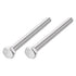 Hex Bolts (M14-2x160mm) 2Pcs, Fully Threaded Coarse Hex Head Screw Bolt Machine Screws - 304 Stainless Steel, Silver