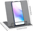 Mini Book Stand Book Holder: Adjustable Metal Desk Cookbook Holder for Reading Hands-Free, Portable (Grey)