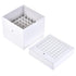 uxcell Centrifuge Tube Freezer Storage Box, 49-Well Cardboard Holder for 10ml 18mm Dia Micro Centrifuge Tubes