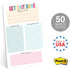 Get Shit Done To Do List, 6" x 10" Hilarious Sticky Note, 50 Sheets Per Pad, Snarky Schedule Checklist, Made in USA