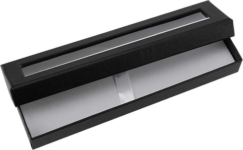 SEUNMUK 42 Pcs Black Empty Pen Gift Box, Cardboard Display Cases with Clear Window for Jewelry Gift Business
