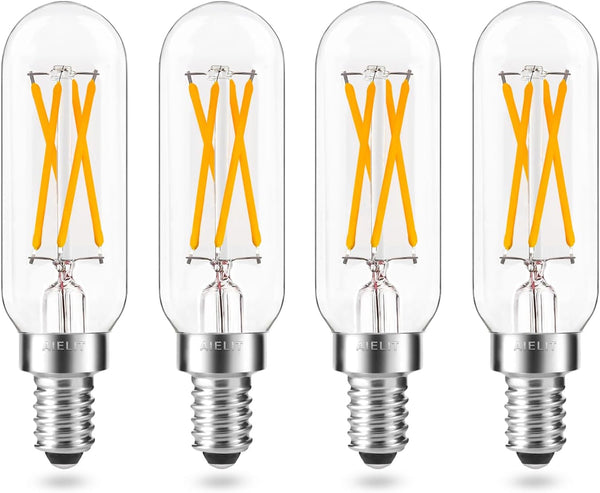 Vintage T8 Light Bulbs (Dimmable), E12 LED Bulb, 4W, Small Chandelier Base,