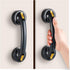 EHERDM 2Pcs Suction Cup Door Handles Grab Bars for Shower Waterproof Bathroom Sliding