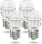 SANSI LED Refrigerator Light Bulb, 45W Equivalent, 5000K Daylight White, 450 Lumen, E26, Waterproof, 4-Pack