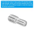 PATIKIL M4x6mm to M5x6mm Double End Threaded Stud Screw Bolt, 10 Pack Stainless Steel Rod Bolts