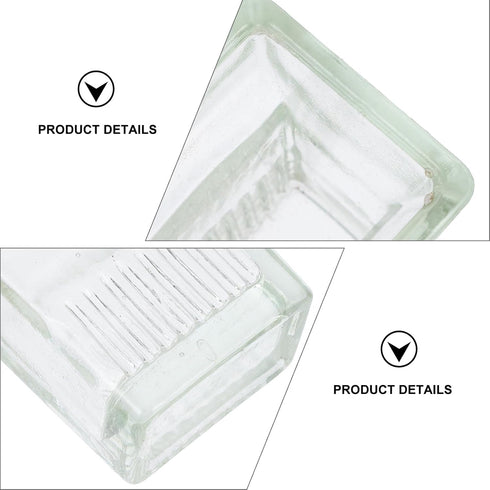 ULTECHNOVO 2 Pcs Glass Staining Jar Laboratory Material, 9-Slide Staining Tank with Lids