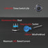 LED Momentary Push Button Switch, Aluminum Alloy, IP67 Waterproof 5-24V 20A 1NO with Wire Socket Plug