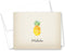 MyExpression.com 50 Watercolor Rustic Pineapple Hawaiian Mahalo Thank You Cards + Envelopes