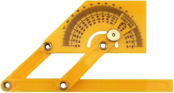 Honbay 1pc Plastic Protractor - Angle Finder Measure Arm Ruler Gauge Tool