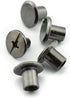 LQ Industrial 120pcs Chicago Screw Binding Screws, Slotted Philip Head, 5x6mm Black