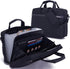BARDOLPH Portable Nylon File Folder, 11.6in x 8.2in, Black, Lightweight, Large Capacity, 3-Digit Combination Lock