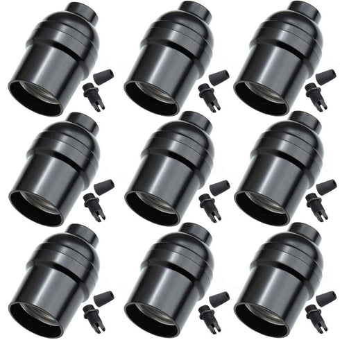 E26 Light Socket,Standard Screw-in Lamp Socket Holder for Edison Retro Pendant Lamp