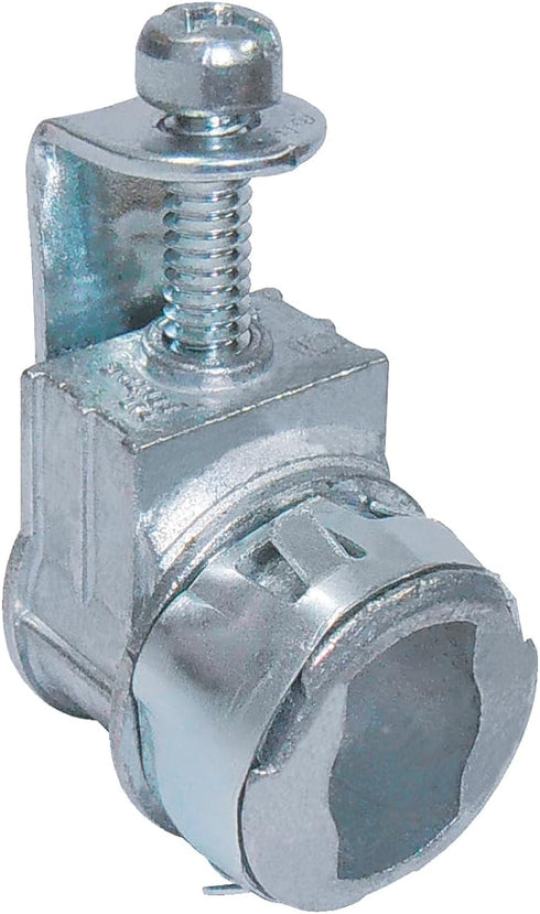 Sigma ProConnex 44503 AC/MC/Nm Saddle Connector 3/8-Inch Conduit Fitting, 5-Pack, Gray