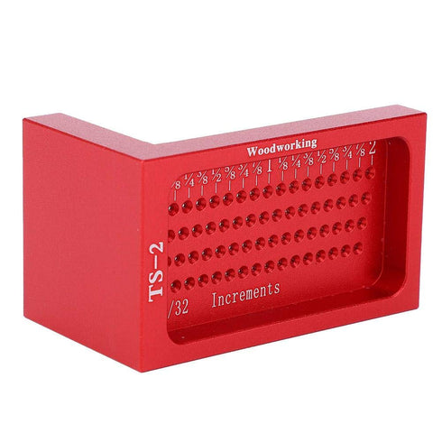 YWBL-WH TS-2 Woodworking Cross Calibration Ruler, T Type Scribing Marking Gauge Tool